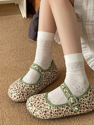 Round Toe Flat Slip-Ons - Makw Official Site