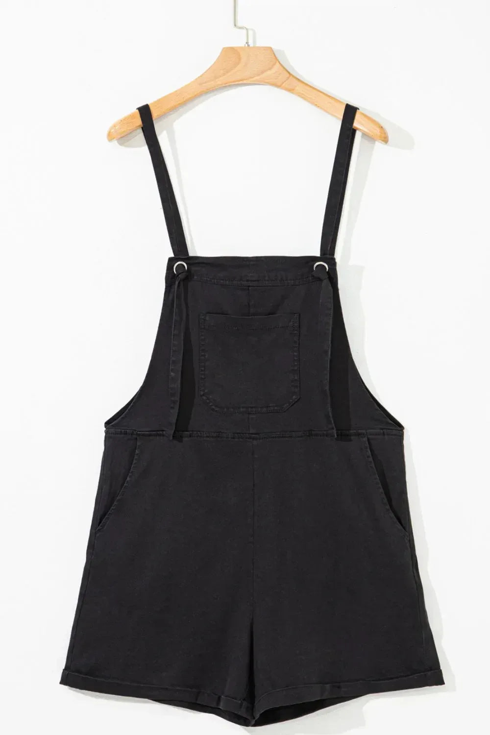 Square Neck Denim Overalls with Pockets - Makw Official Site