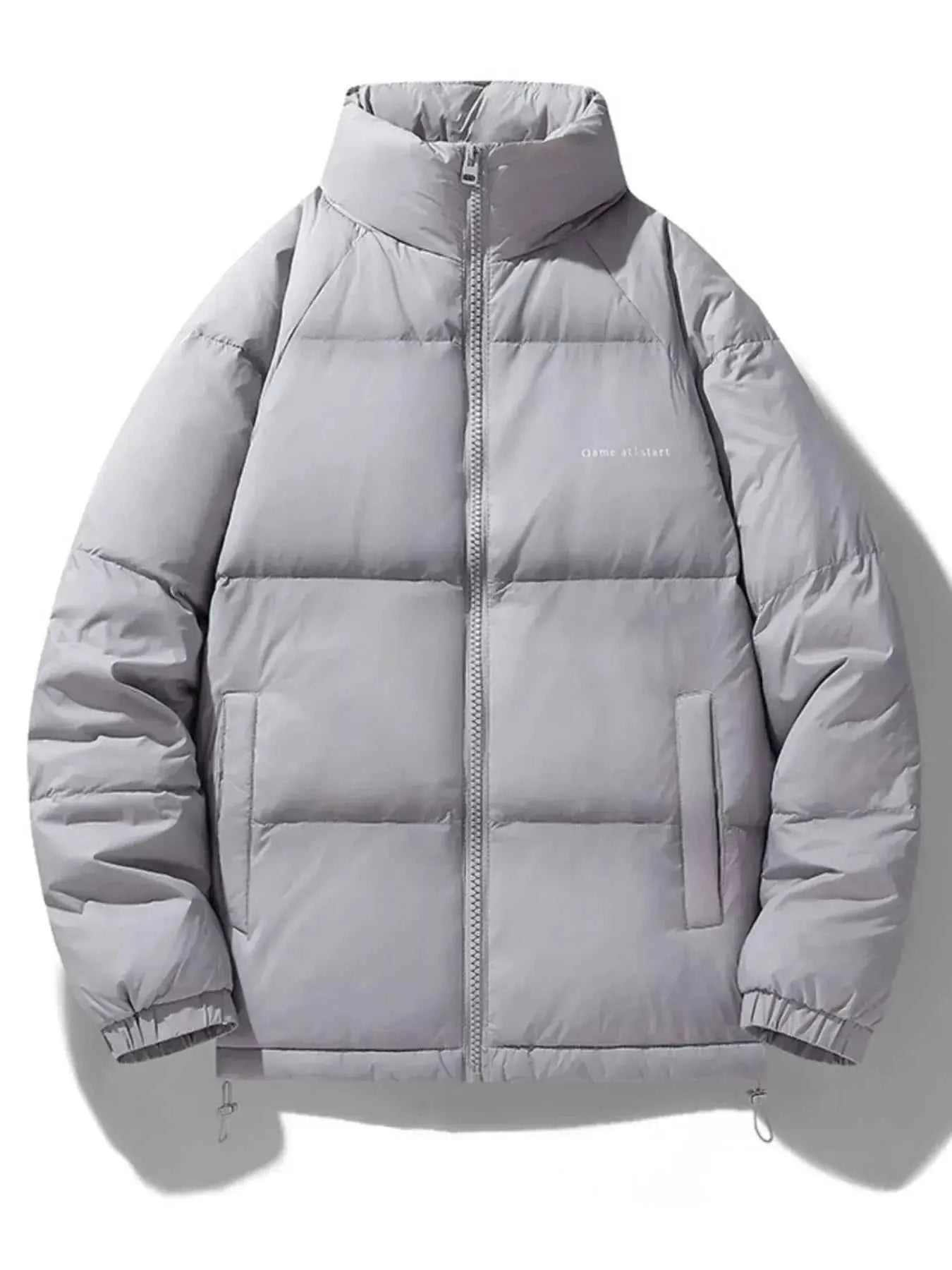 Men's Plus Size Zip Up Padded Puffer Jacket