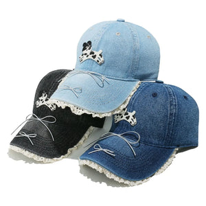 Dog Bow Adjustable Baseball Cap - Makw Official Site