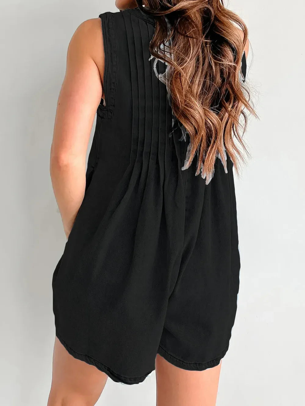 Tied Romper with Pockets - Makw Official Site