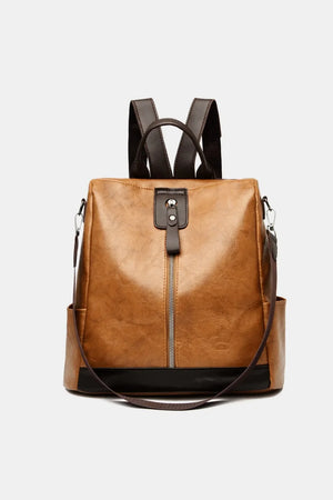 PU Leather Backpack Bag - Makw Official Site
