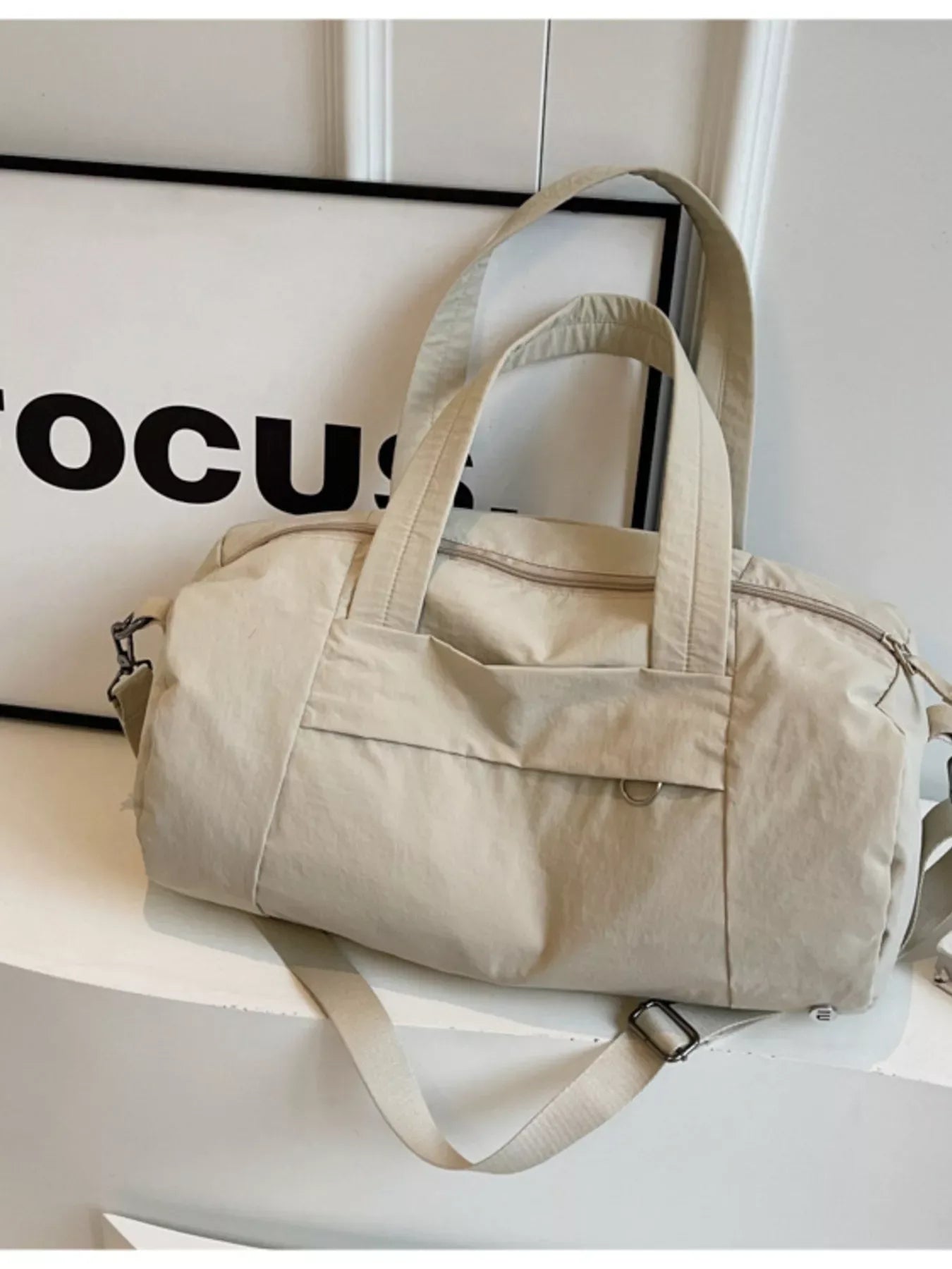 Solid Color Lightweight Travel Duffel Bag - Makw Official Site