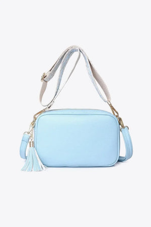 PU Leather Tassel Crossbody Bag - Makw Official Site