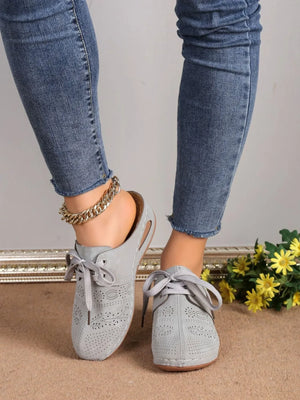 Breathable Lace-Up Slip-Ons - Makw Official Site