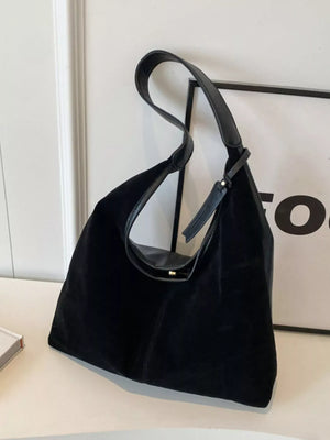 Vintage Suede Shoulder Bag - Makw Official Site