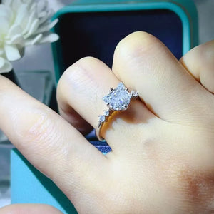 2 Carat Moissanite 925 Sterling Silver Ring - Makw Official Site