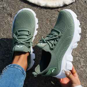 Mesh Lace Up Platform Athletic - Makw Official Site