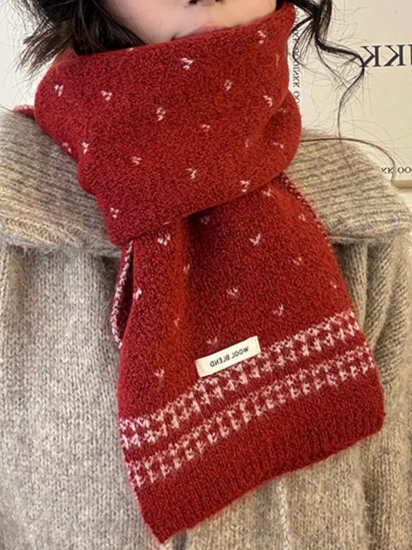 Winter Warm Knitted Scarf - Makw Official Site