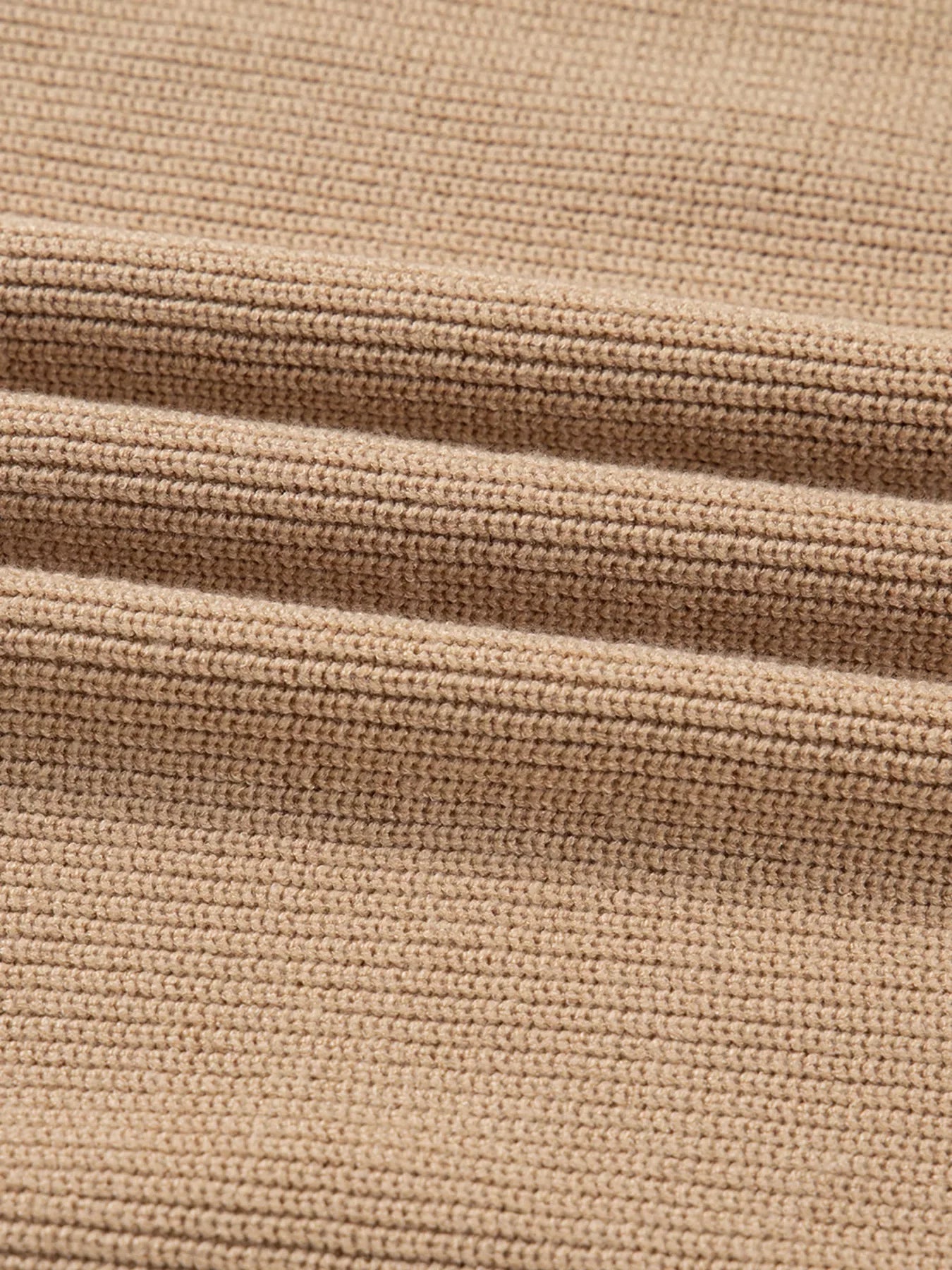 Pearl Embellished Keyhole Ribbed Sweater Dress - Makw Official Site