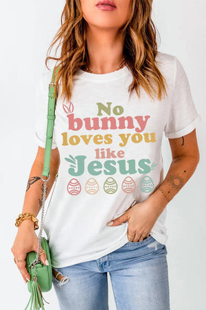 Easter NO BUNNY LOVES YOU LIKE JESUS T-Shirt - Makw Official Site
