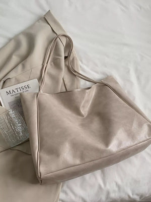 PU Leather Tote Bag - Makw Official Site