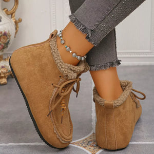 Plush Lining Ankle Boots - Makw Official Site