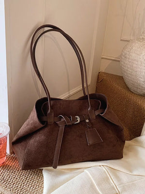 Lightweight Suede Shoulder Bag - Makw Official Site