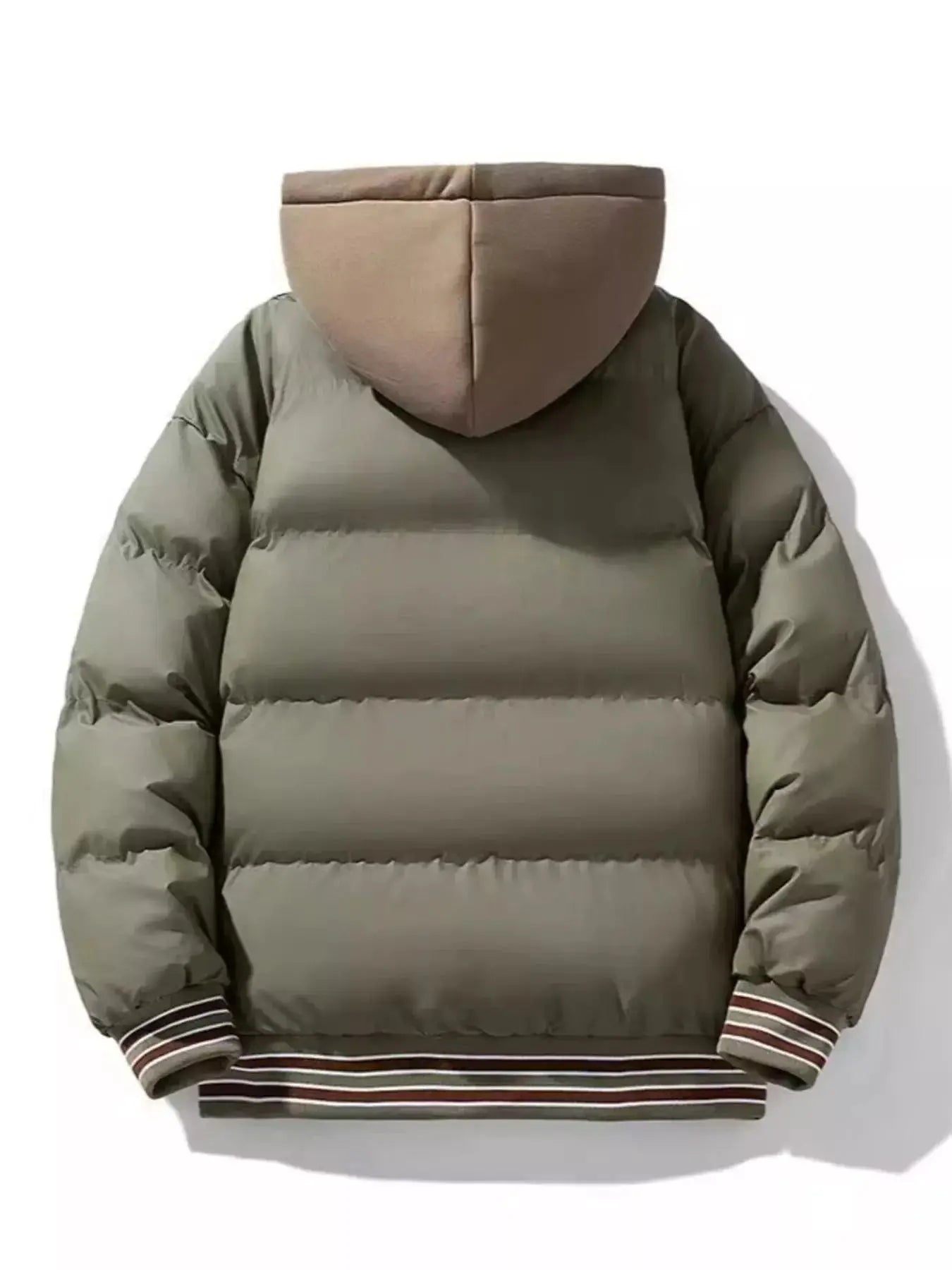 Men's Plus Size Hooded Padded Puffer Jacket - Makw Official Site
