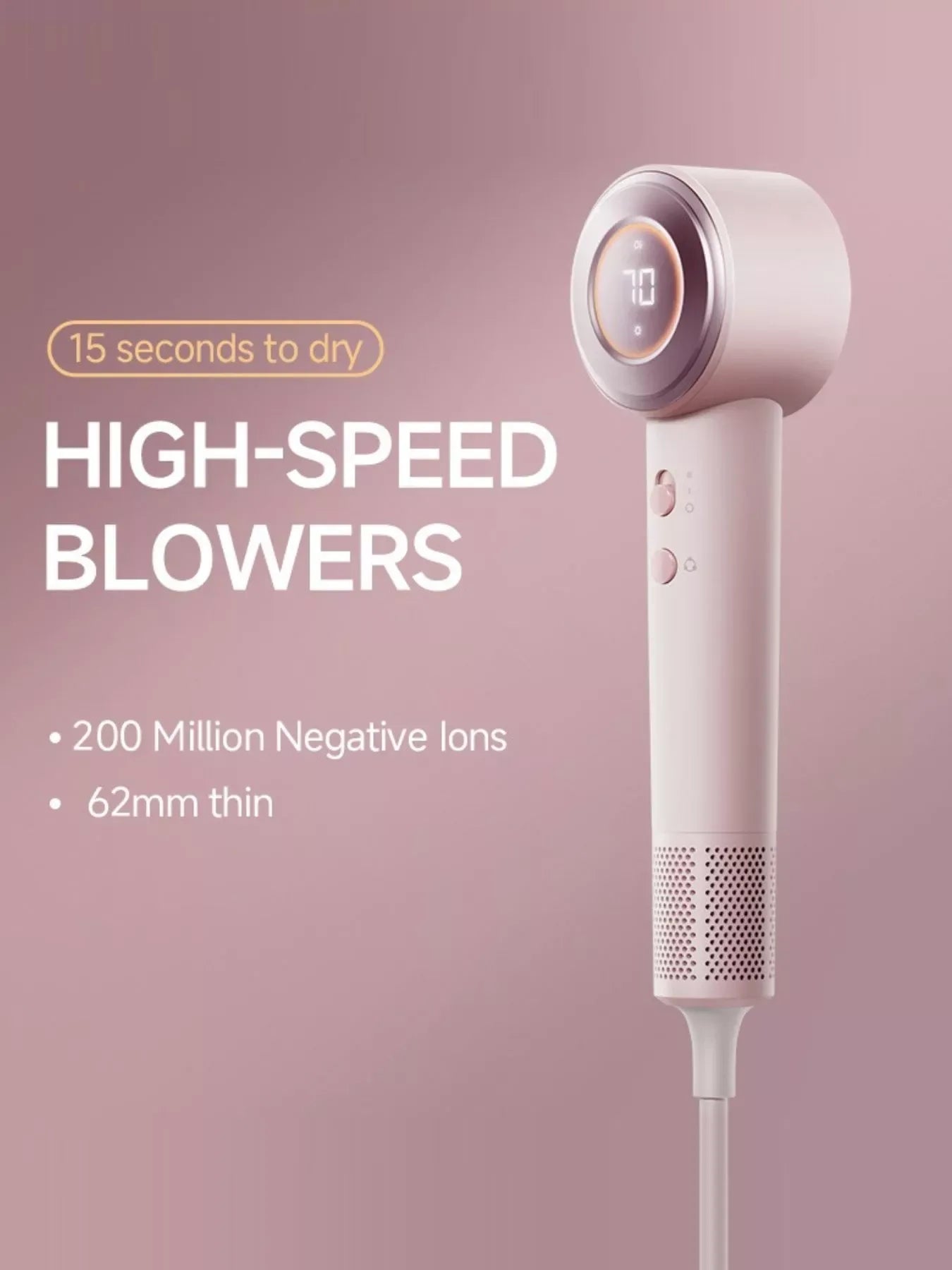 Temperature Control High-Speed Hair Dryer - Makw Official Site