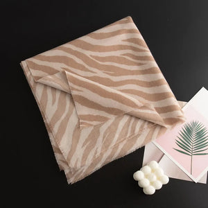 Animal Print Polyester Scarf - Makw Official Site