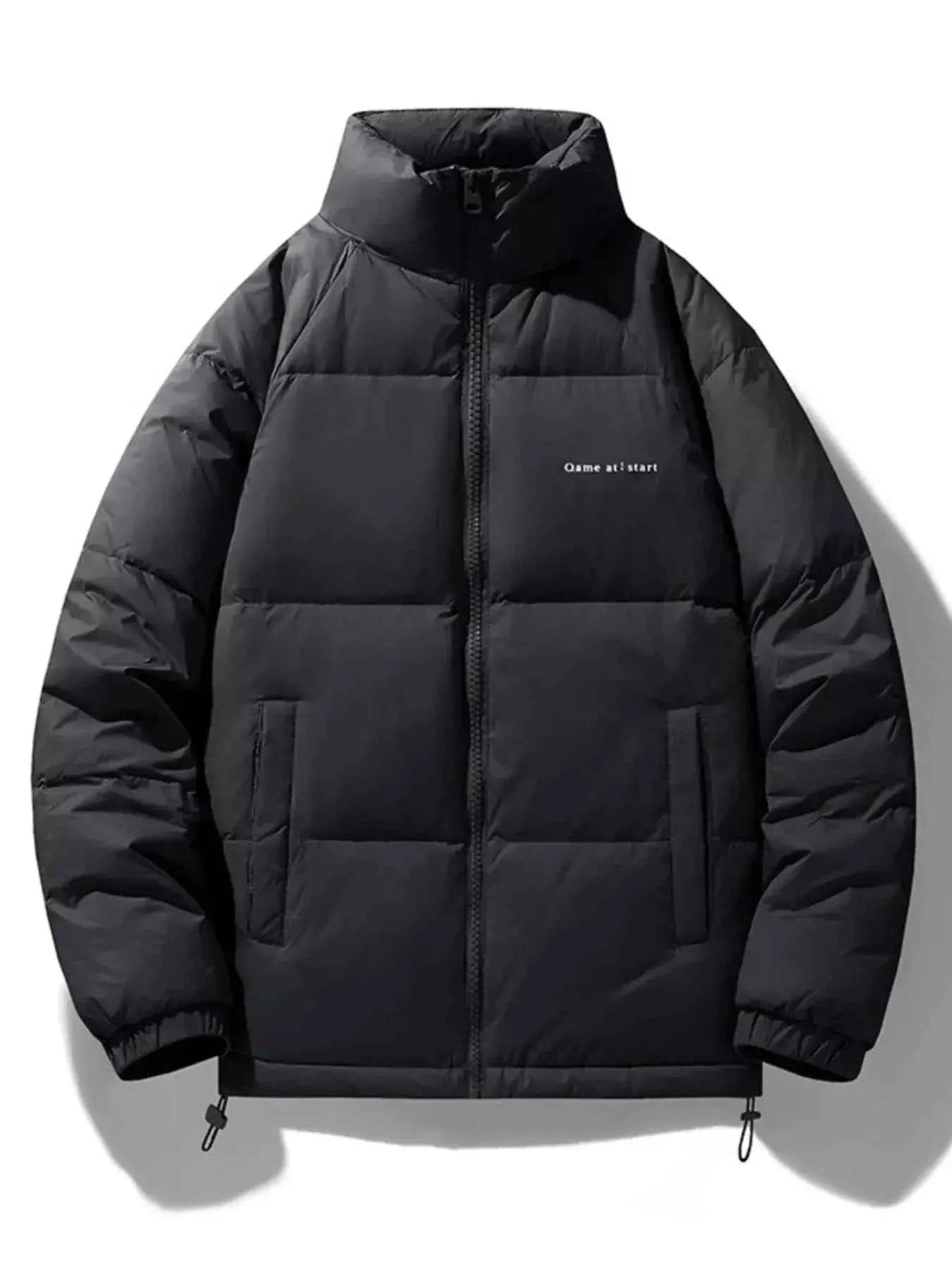 Men's Plus Size Zip Up Padded Puffer Jacket