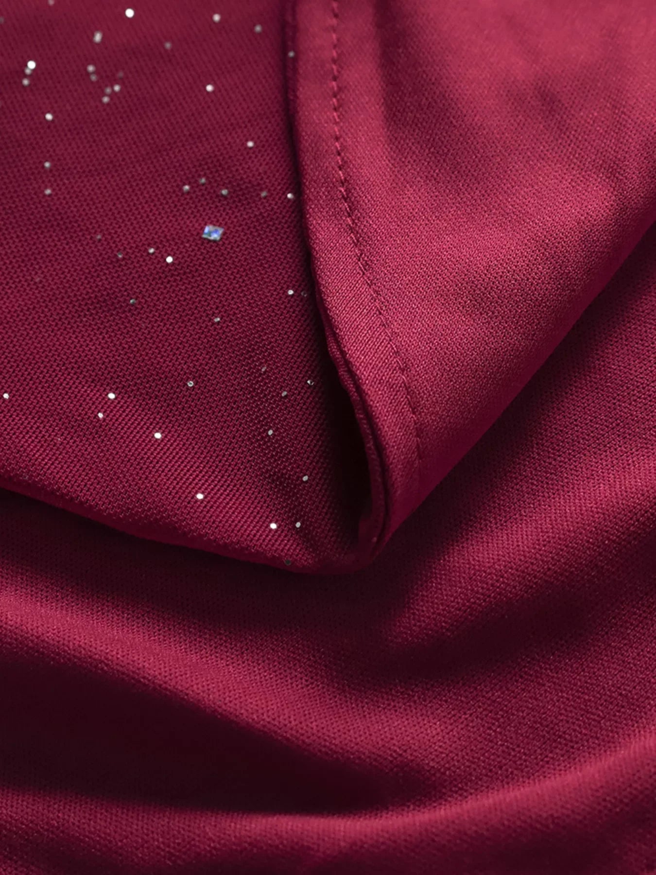 Glitter Slit Maxi Dress - Makw Official Site