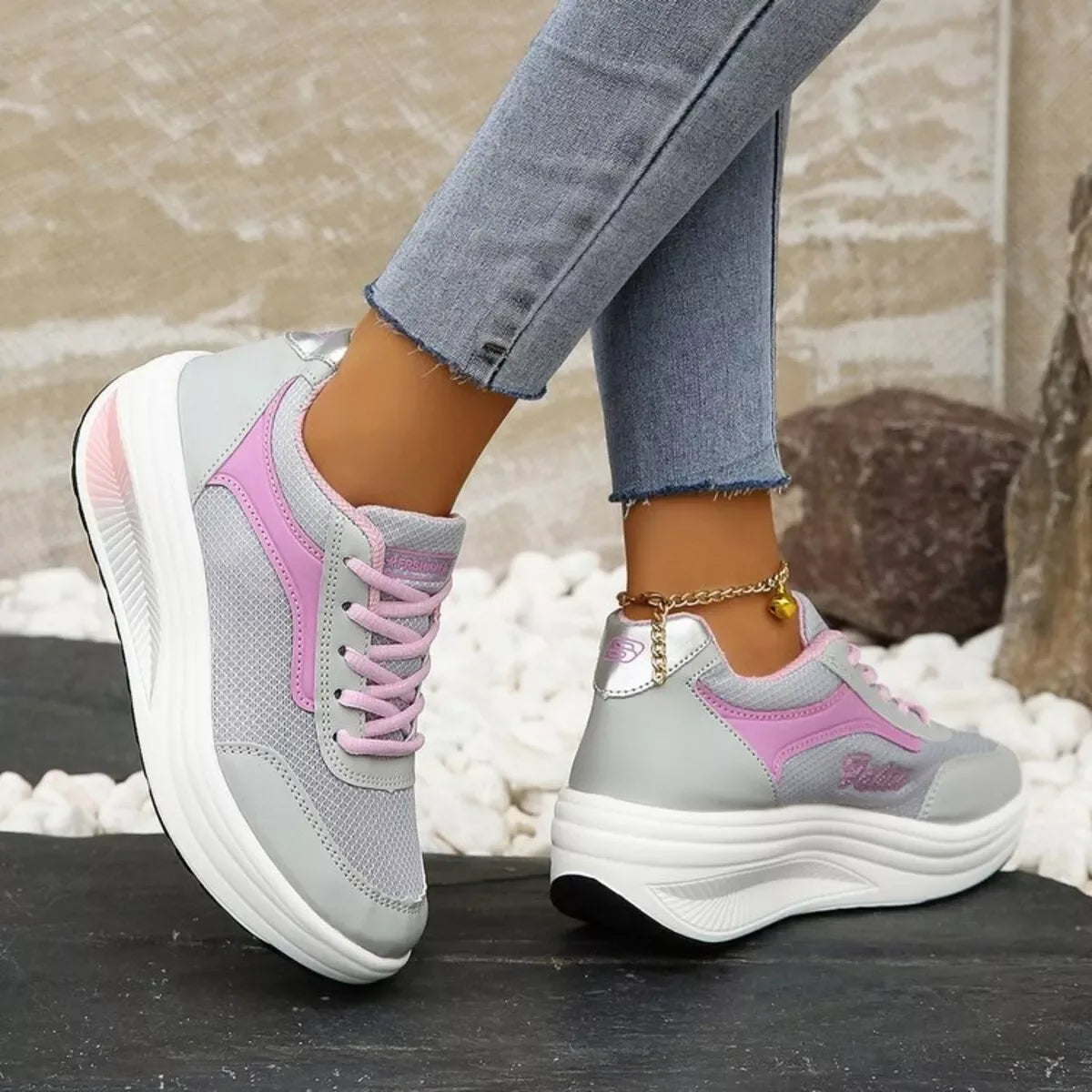 Round Toe Platform Athletic - Makw Official Site