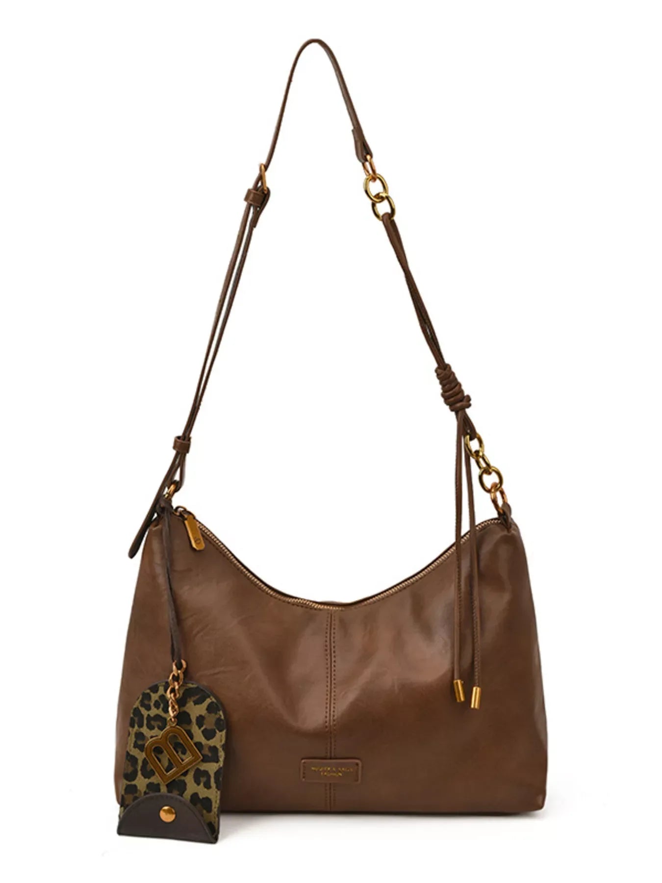 Leather Adjustable Strap Shoulder Bag - Makw Official Site