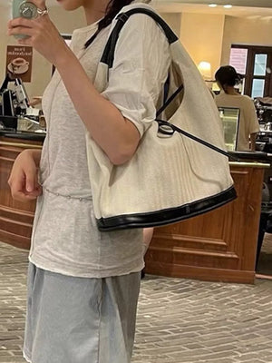 Tie Detail Shoulder Bag - Makw Official Site