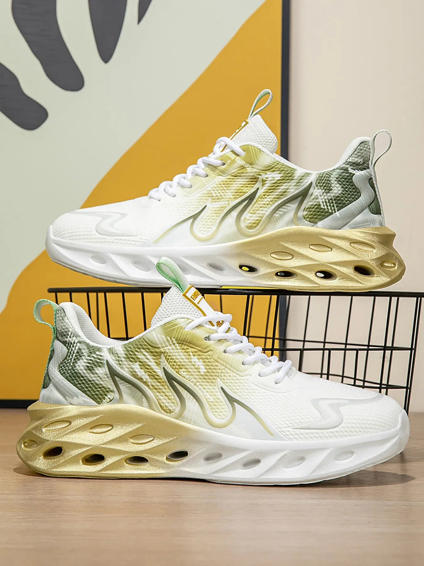 Round Toe Lace Up Mesh Athletic - Makw Official Site